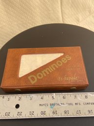 Set Of 28 Vintage Dominoes In The Box.  From Maybe The 60s