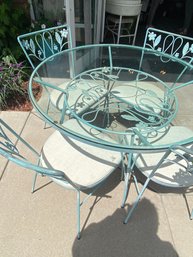 Very Rare Cast Iron Patio Set From The Early 50's  See Description