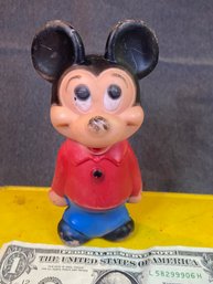 Vintage Disney 60s Plastic Mickey Mouse Figurines 5.5' Tall. #1