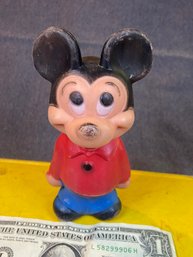 Vintage Disney 60s Plastic Mickey Mouse Figurines 5.5' Tall. #2