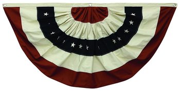 USA Flag Pleated Bunting 58' Wide #4 Brand New In Bag