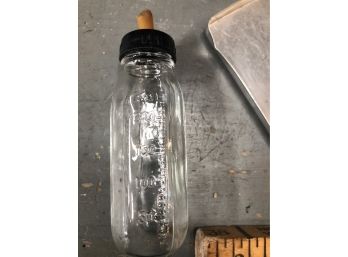 Glass Doll Bottle And Mini Aluminum Pan