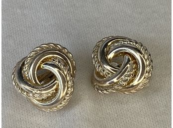 'silver' Knot Earrings