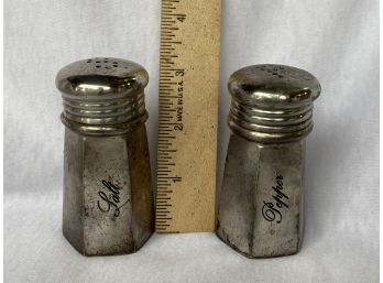 'Silver' Salt And Pepper Shakers