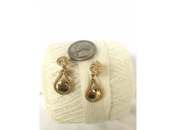 'Gold' Drop Clip Earrings