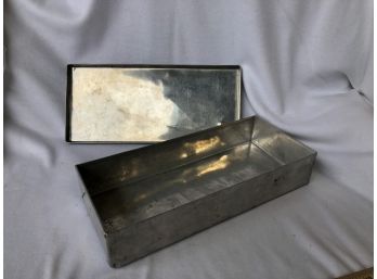 Vintage Aluminum Box With Lid