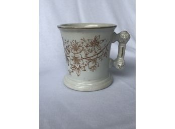 Antique Ironstone Mug With Gold Detail