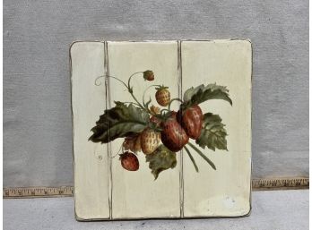 Vintage Strawberry Wall Art 12x12