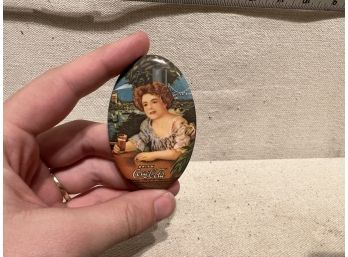 Vintage Coca-cola Pocket Mirror, Perfect Shape