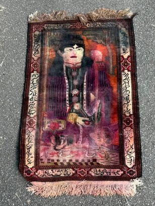 Oriental Rugs Depicting Person With Staff