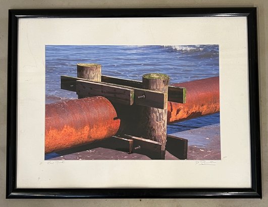 Red Rust Photograph, Signed D Rossiter?