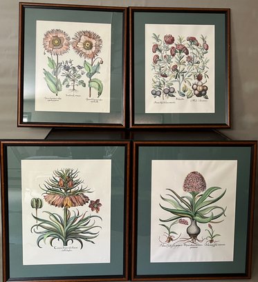 Set Of Four Large Floral Prints