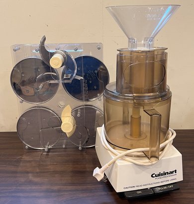 Cuisinart  Art Food Processor With Attachments. And Attachment Holder.
