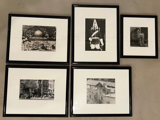 Five Framed Black-and-white Photographs