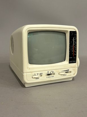 Vintage Spectra Portable TV, AM/FM Radio