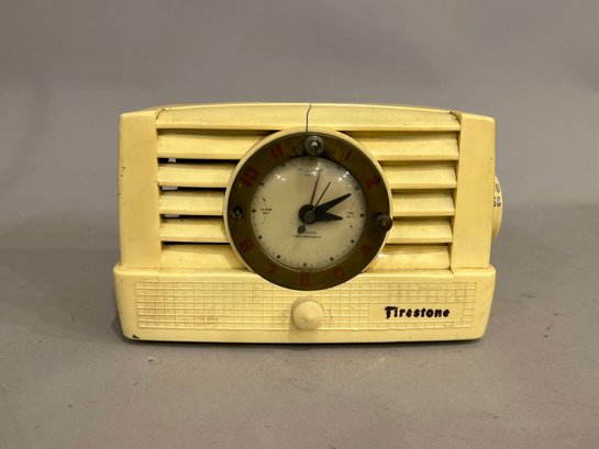 Vintage Firestone Clock Radio Alarm
