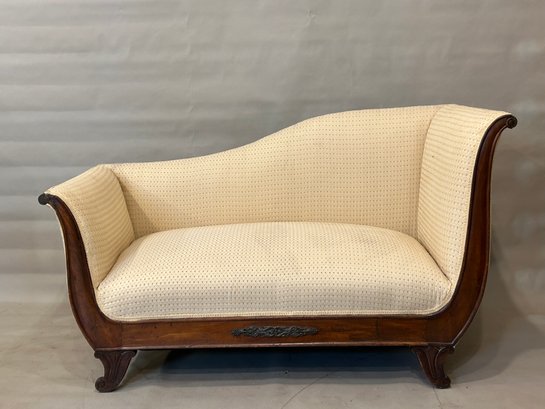 Classical Empire Fainting Couch  Rare Small Size