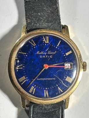 18k Gold Mathey Tissot Watch