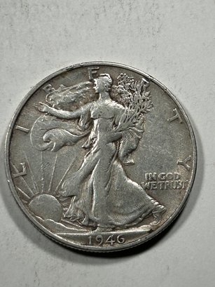 1946 S Walking Liberty Half Dollar Silver