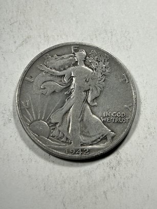 1942 S Walking Liberty Half Dollar Silver