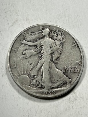 1939 Walking Liberty Half Dollar Silver