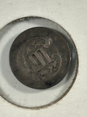 1856 Three Cent Silver Three Lines