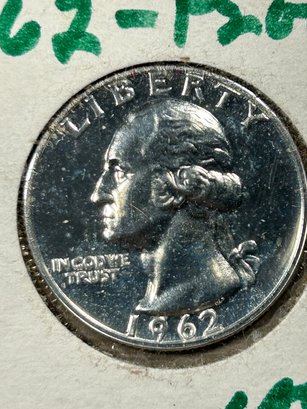 1964 Proof Washington Quarter  Silver