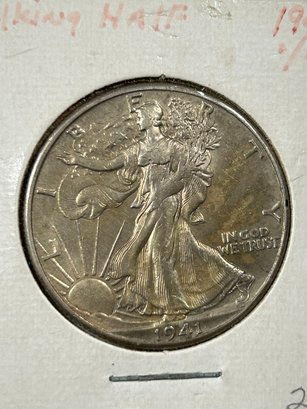 1941 D Standing Liberty Half Dollar Silver