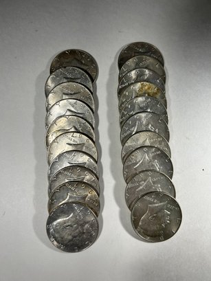 20 Kennedy Half Dollar 1967 40 Silver