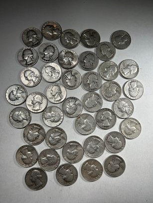 40 Washington Quarters Pre 1964 90 Silver