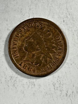 1884 Indian Head Penny 1 Cent
