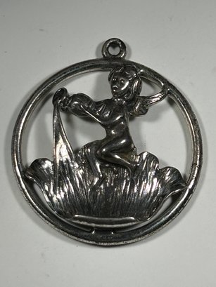 Sterling Silver Cupid Pin
