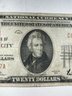 1929 20 Dollar Bill, National Currency Michigan City