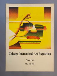 Ed Paschke Signed Chicago International Art Exposition 1984 Poster