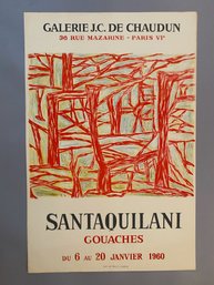 Santaquilani Gouaches 1960 Poster