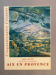 Cinquantenaire Cezanne 1956 Poster