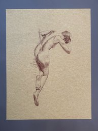 Ian Laurie Reclining Nude Woman Print