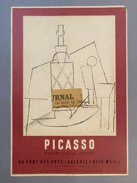 Picasso Papiers Colles Dessins 1956 Poster