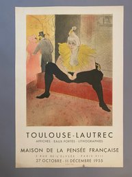 Toulouse Lautrec 1955 Poster