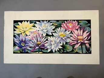 Lowell Nesbitt Water Lilies Serigraph