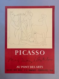 Picasso Au Pont Des Art 1958 Poster