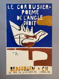 Le Corbisier-poeme De Langle Droit Poster