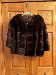 Short Dark Brown Fur Coat