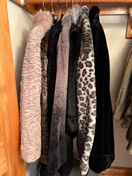 7 Faux Fur Coats, Mostly Pamela McCoy, One Jerry Lewis