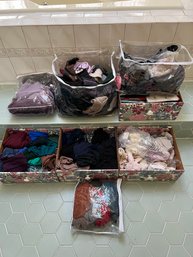 Large Lot Of Stockings, Socks And Slippers