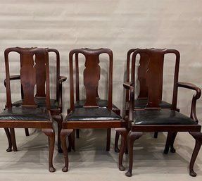 Set Of Six Queen Anne Style Chairs