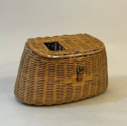 Antique Fishing Creel Basket