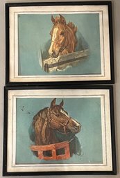 Pair Of Horse Lithographs