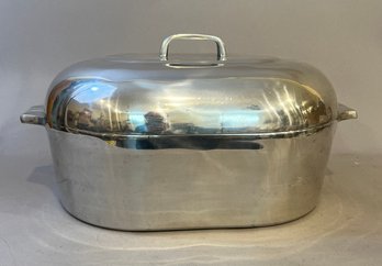 Large Cast Aluminum Covered Roasting Pan