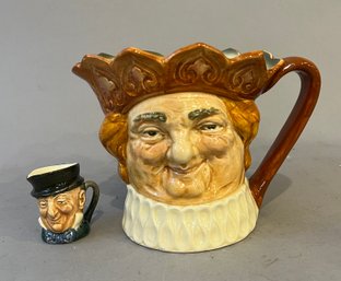 Two Pieces Royal Doulton Face Mugs